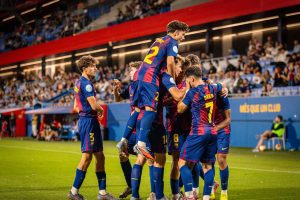 La celebración del tercer gol | Fuente: Punto Deportivo Foto: Rubén Santander